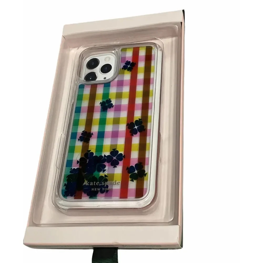 Kate Spade bella plaid liquid iphone 11 pro case